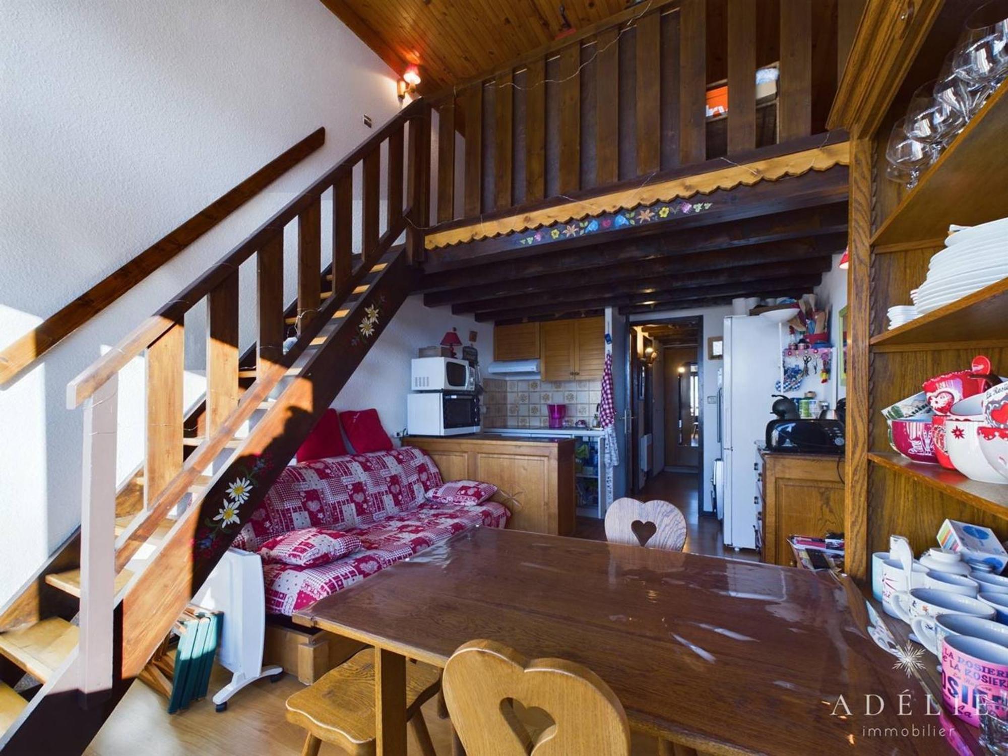 Studio Avec Mezzanine Pour 4 Pers, Proche Commerces Et Remontees - Fr-1-398-677 Montvalezan Kültér fotó