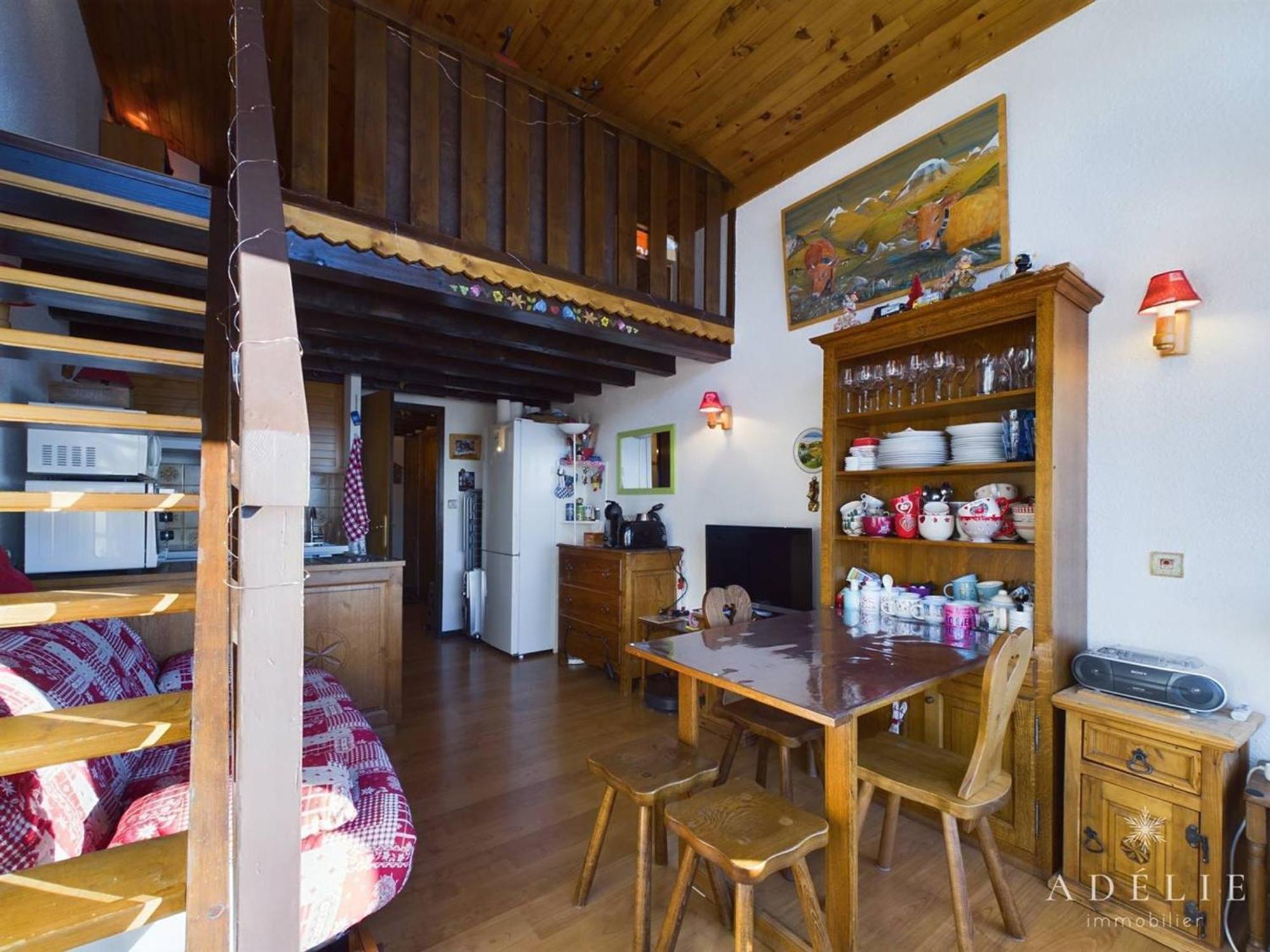 Studio Avec Mezzanine Pour 4 Pers, Proche Commerces Et Remontees - Fr-1-398-677 Montvalezan Kültér fotó